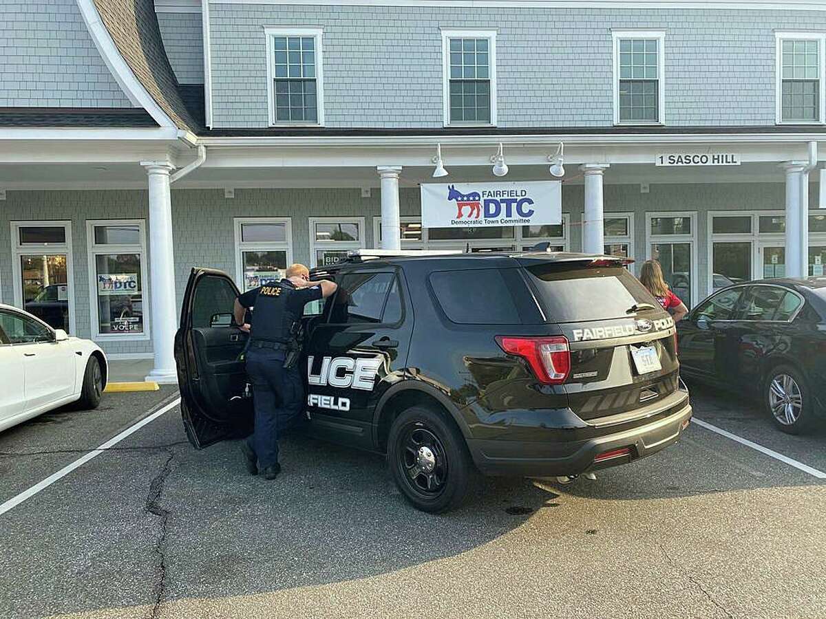 A Westport man was arrested on Friday, Sept. 25, 2020 after Fairfield police said he showed up at the front door of the Democratic Town Committee office yelling profanities and insults at volunteers inside. Michael Silverstein, 61, of Bayberry Lane, was issued a summons for breach of peace after the incident that happened around 4 p.m. at the DTC office at 1 Sasco Hill Road