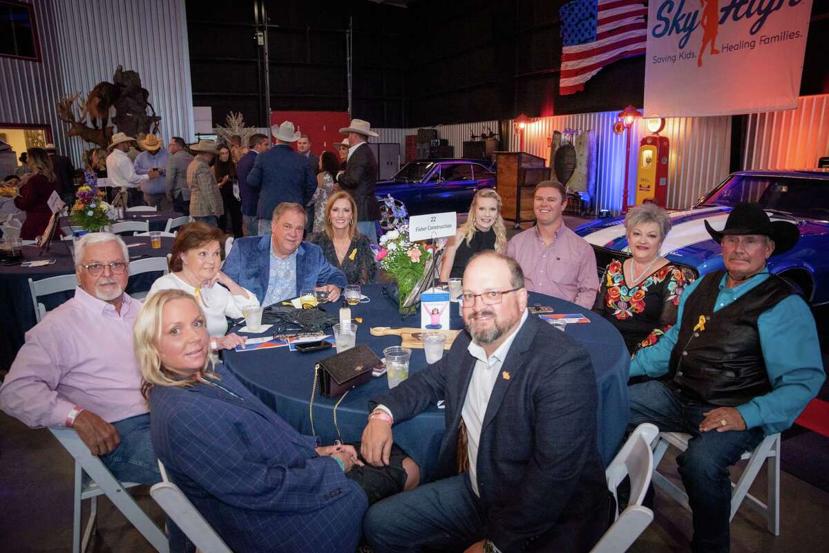 The Fisher Family including Joyce Fisher, guest of honor, photographed during the Sky High for Kids Permian Basin Banquet benefitting pediatric cancer research and family comfort programs September 18, 2020 at Odessa-Schlemeyer Field. The fourth annual banquet and sporting clay tournament raised $530,000. MANDATORY CREDIT: The Oilfield Photographer, Inc.