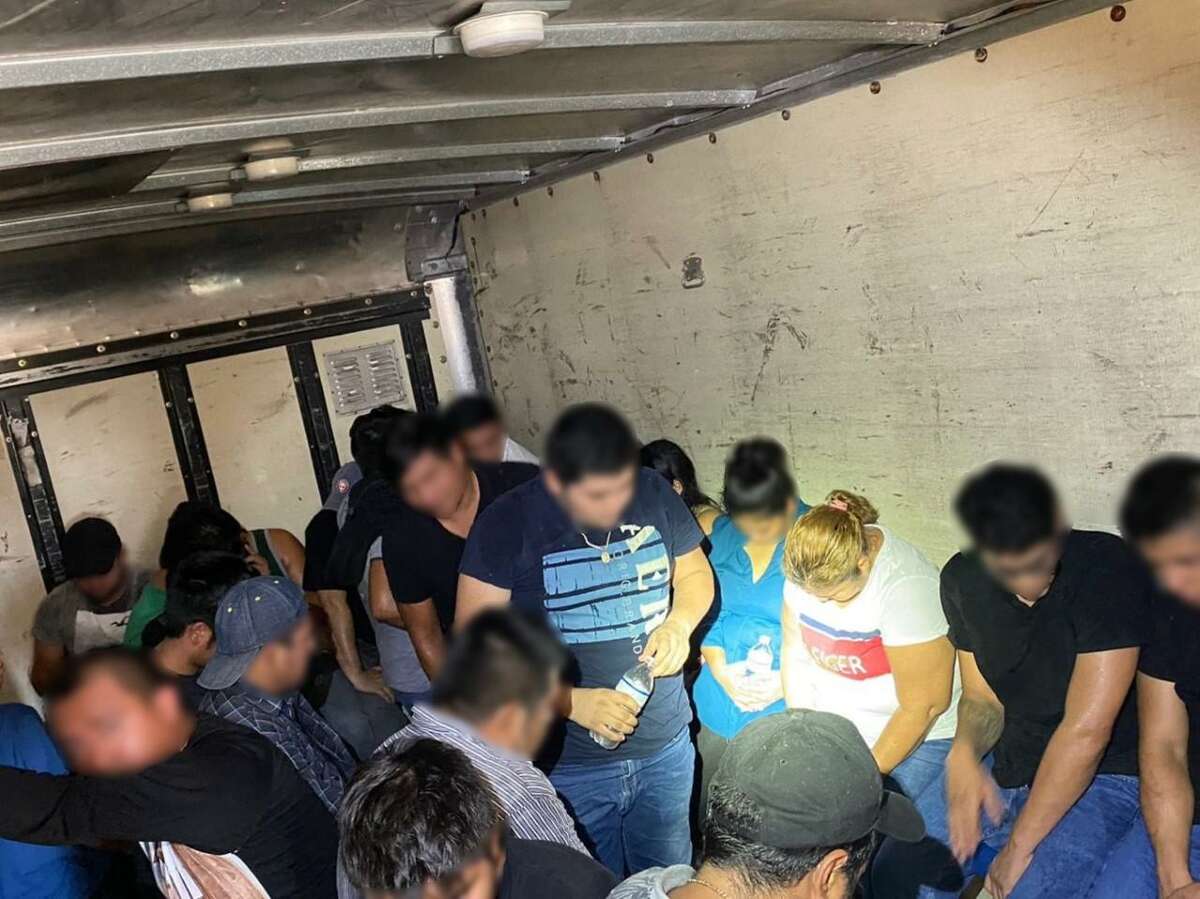 U.S. Border Patrol agents said they discovered 31 people inside a commercial box truck. The individuals were determined to be immigrants who had crossed the border illegally.