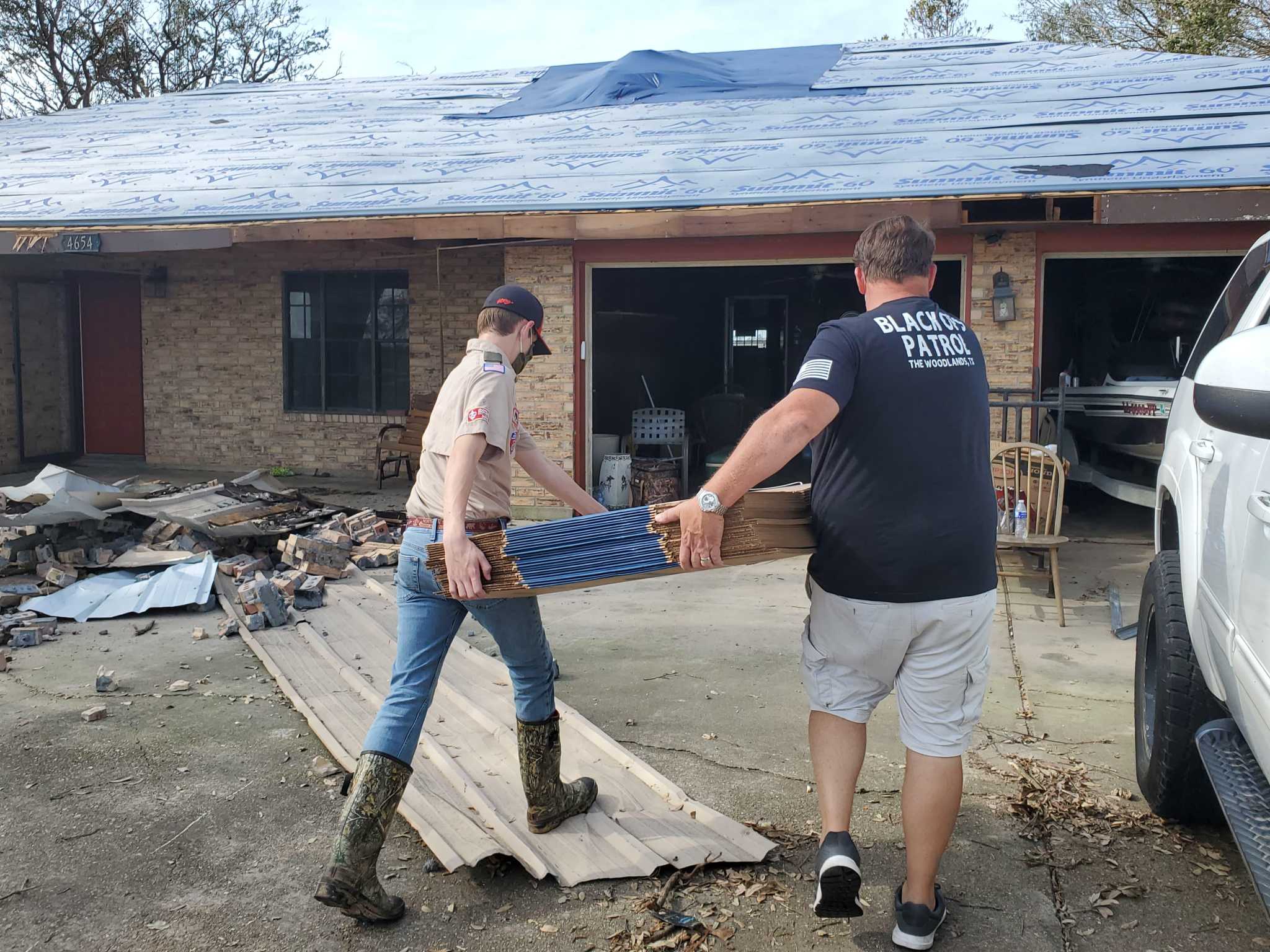 Woodlands Boy Scouts Step Up To Help Hurricane Laura Victims In Louisiana