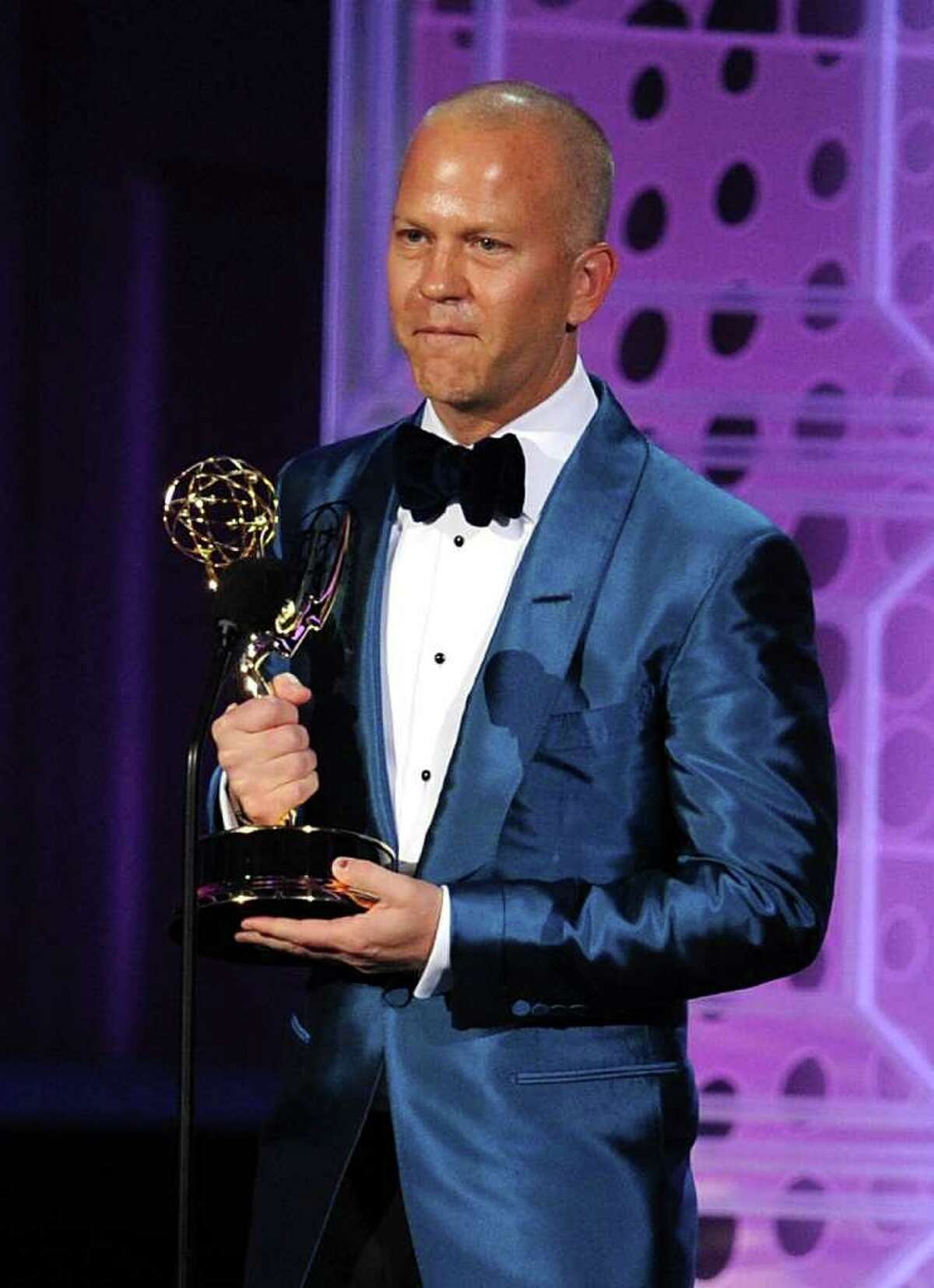 LOS ANGELES, CA - AUGUST 29: Writer/creator Ryan Murphy accepts the Outstanding Directing for a Comedy Series award onstage at the 62nd Annual Primetime Emmy Awards held at the Nokia Theatre L.A. Live on August 29, 2010 in Los Angeles, California. (Photo by Kevin Winter/Getty Images) *** Local Caption *** Ryan Murphy