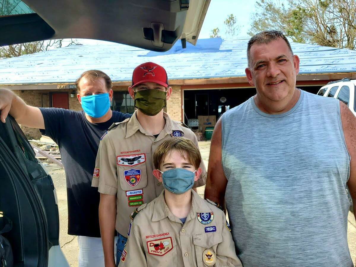 Woodlands Boy Scouts step up to help Hurricane Laura victims in Louisiana