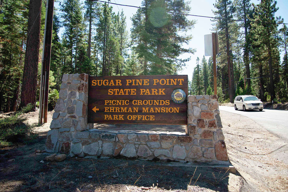 The sign of Ed Z'berg Sugar Pine Point State Park on Sept. 24, 2020.