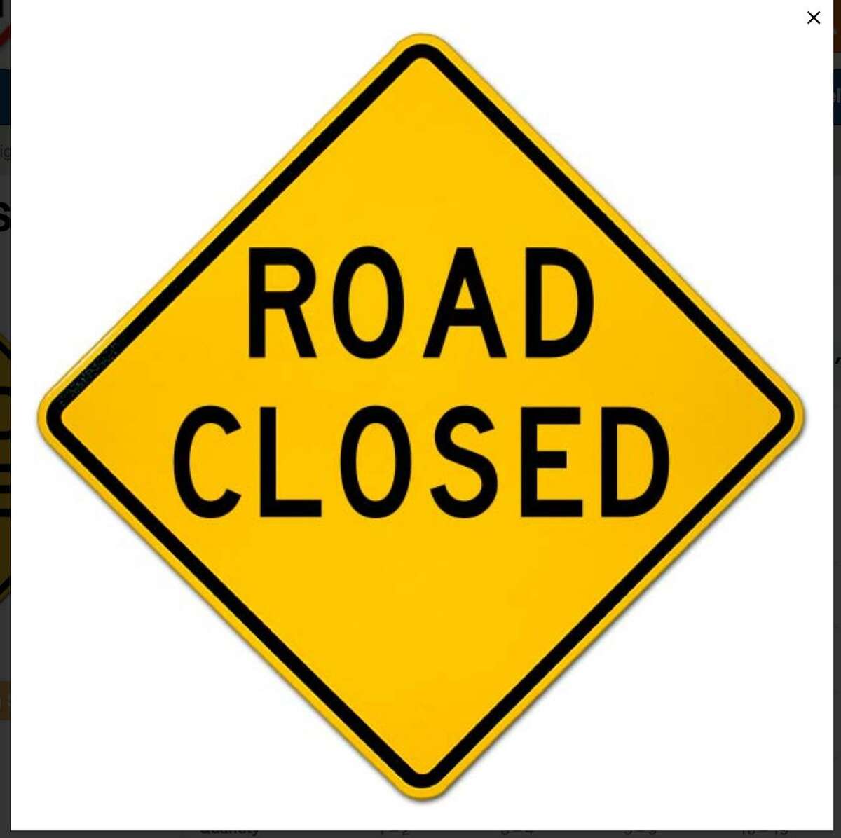 A number of roads are closed in Wilton due to fallen trees on Wednesday, Sept. 30.