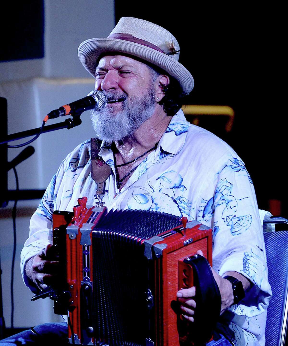 Wayne Toups performs on Friday night at on the Cajun Stage at the Conroe Cajun Catfish Festival.