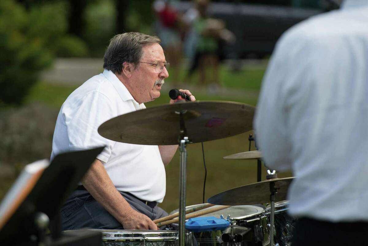 Joe Giacone was lead vocals and played the drums with the Catoonah Street Jazz & Blues Society at St. Stephen's Nutmeg & Neighbors BBQ on Saturday, September 26, 2020 in Ridgefield, Connecticut. The event was also streamed live on Facebook. Joe Giacone was lead vocals and played the drums with the Catoonah Street Jazz & Blues Society at St. Stephen’s Nutmeg & Neighbors BBQ on Saturday, September 26, 2020 in Ridgefield, Connecticut. The event was also streamed live on Facebook.