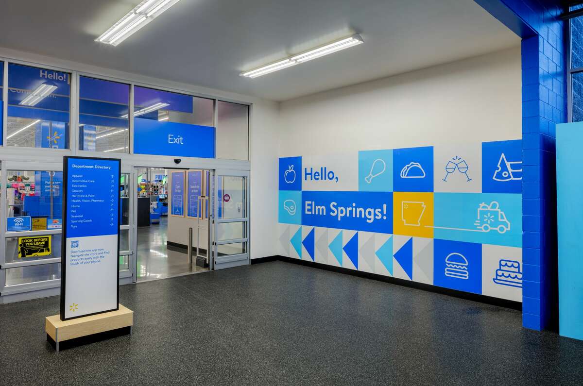 Walmart said it was inspired by airport wayfinding systems as best-in-class examples of how to direct large groups of people which help us move customers through the store more quickly.