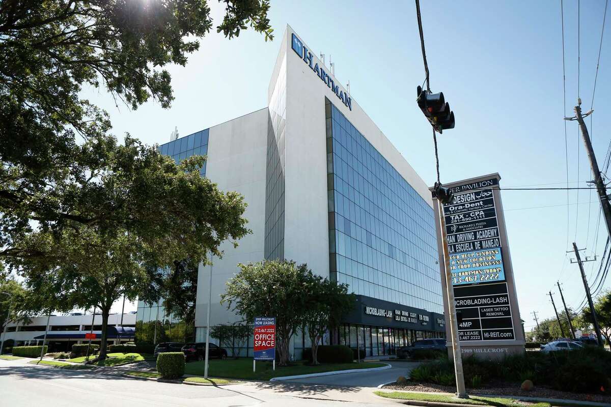 Hartman Income REIT, a multi-tenant office building at 2909 Hillcroft Wednesday, Sept. 30, 2020, in Houston.