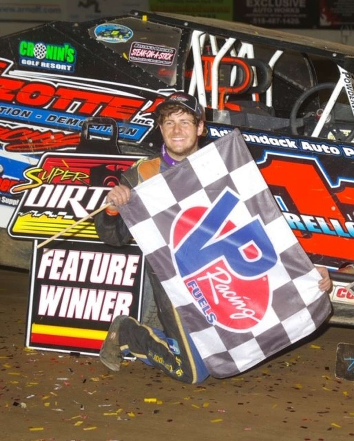 Demetrios Drellos won the Sportsman Modified points title at Devil's Bowl Speedway. (Courtesy of Mark Brown Photography)
