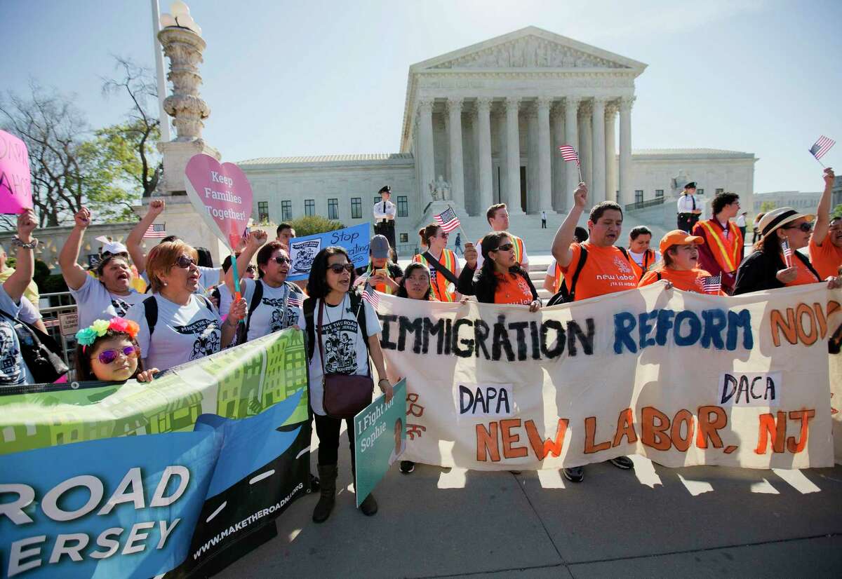 Supporters for immigration reform rallied in front of the U.S. Supreme Court in 2016. Our legal immigration system is the genesis for our border security and unlawful immigration issues. We cannot address either of those effectively without making fundamental changes to our overall legal immigration system.