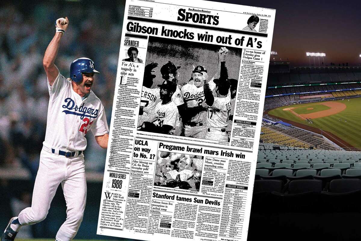 Kirk Gibson Las Big Hit Sports Illustrated Cover by Sports Illustrated