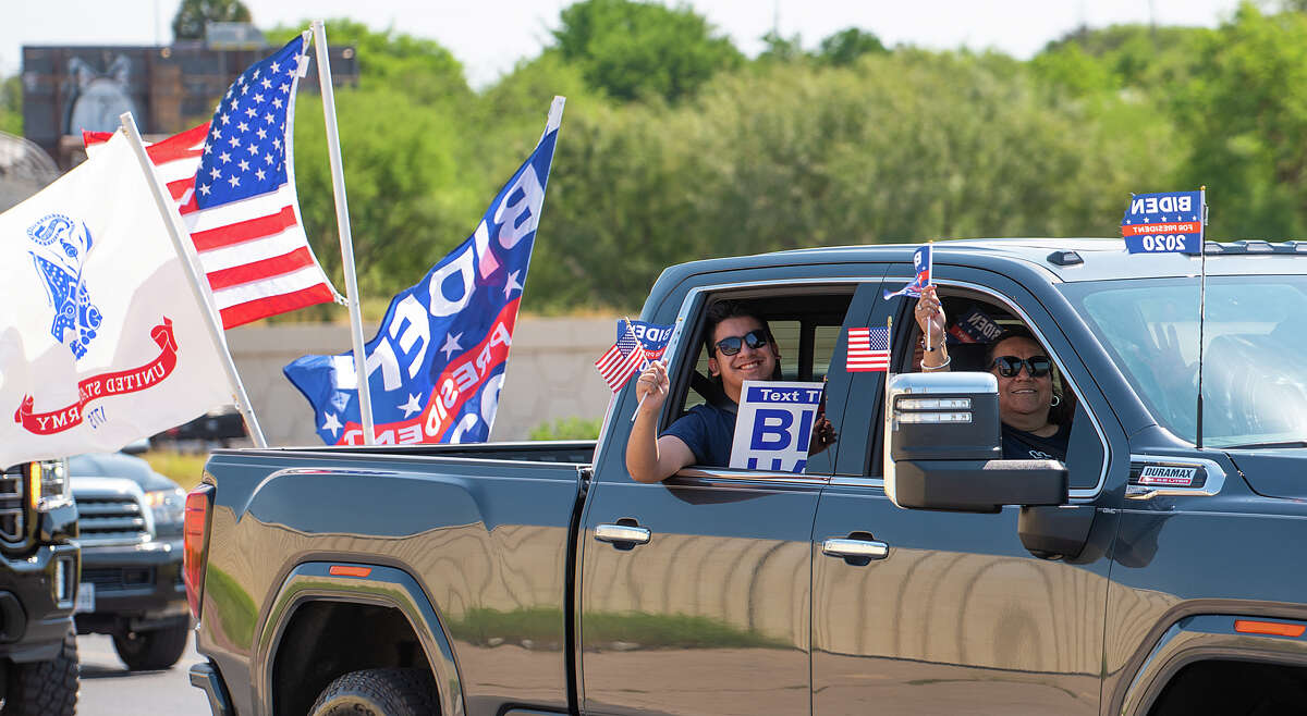 Photos Biden supporters parade through Laredo