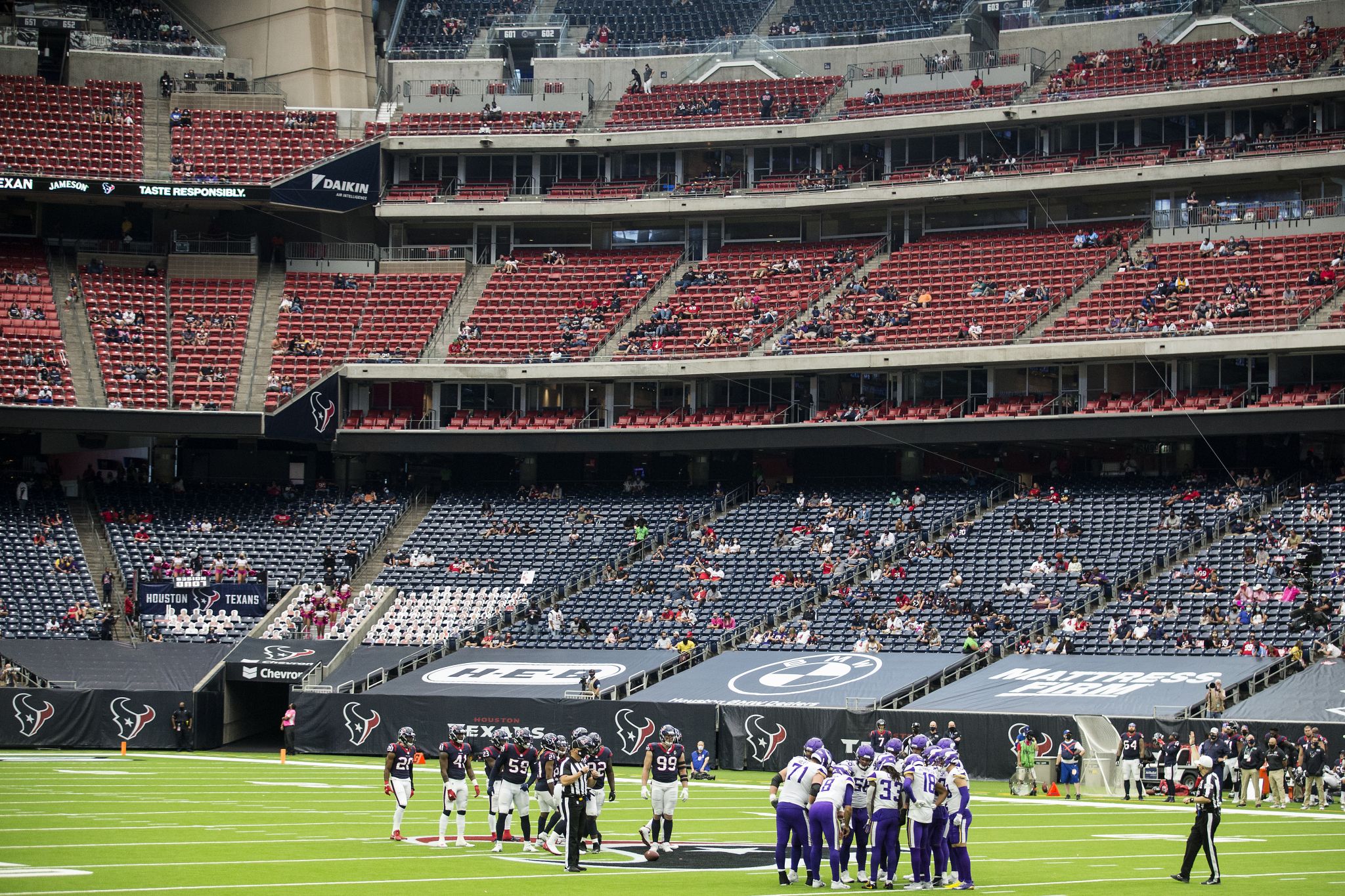 Texans fans at NRG Stadium for Thursday Night Football