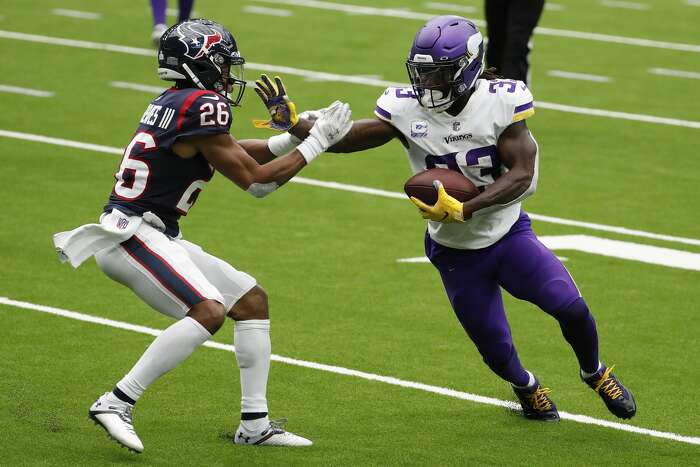 Cook has 2 TDs as Vikings get 1st win, 31-23 over Texans