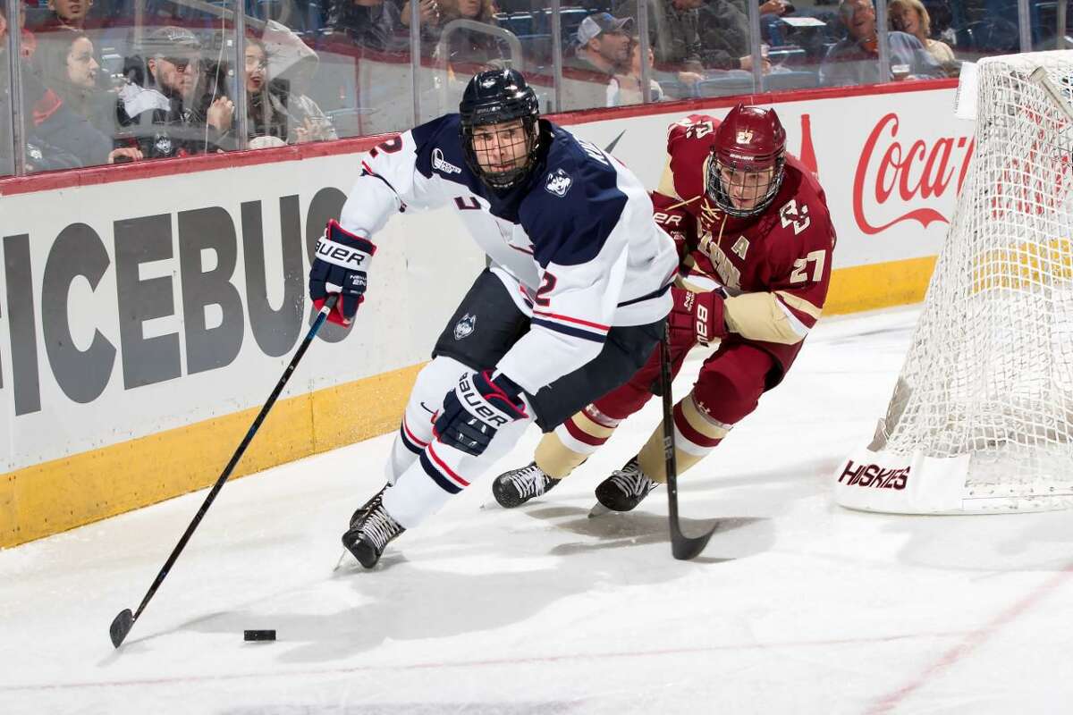 UConn defenseman Yan Kuznetsov could be taken in the top two rounds of the NHL draft.