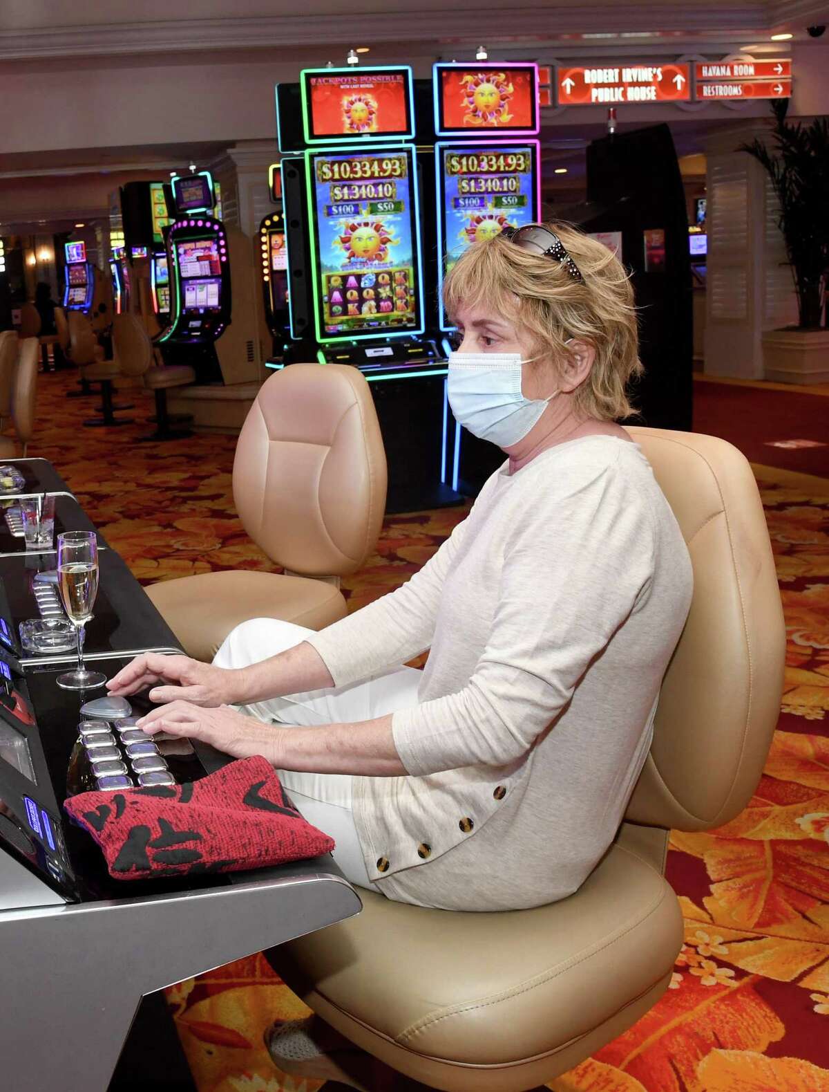 Casinos in Las Vegas are open. But shows remain dark and conventions have yet to return.