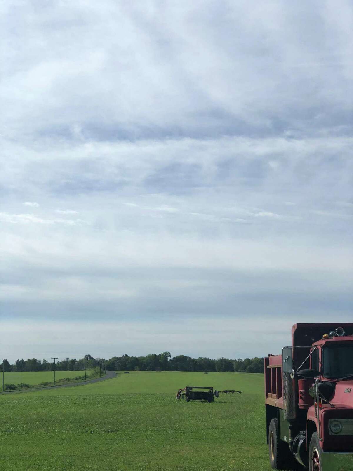 The intersection of Good Hill Road and Upper Grassy Hill Road in Roxbury is a picturesque place, as evident by this view at Good Hill Farm Airport.