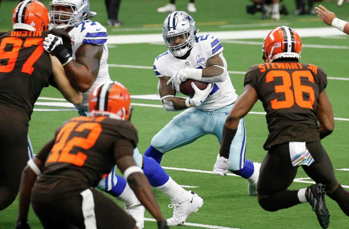 Ezekiel Elliott is averaging only 17.5 carries per game while totaling 273 yards and three touchdowns through four games. He also has 23 catches for 159 yards and a touchdown.