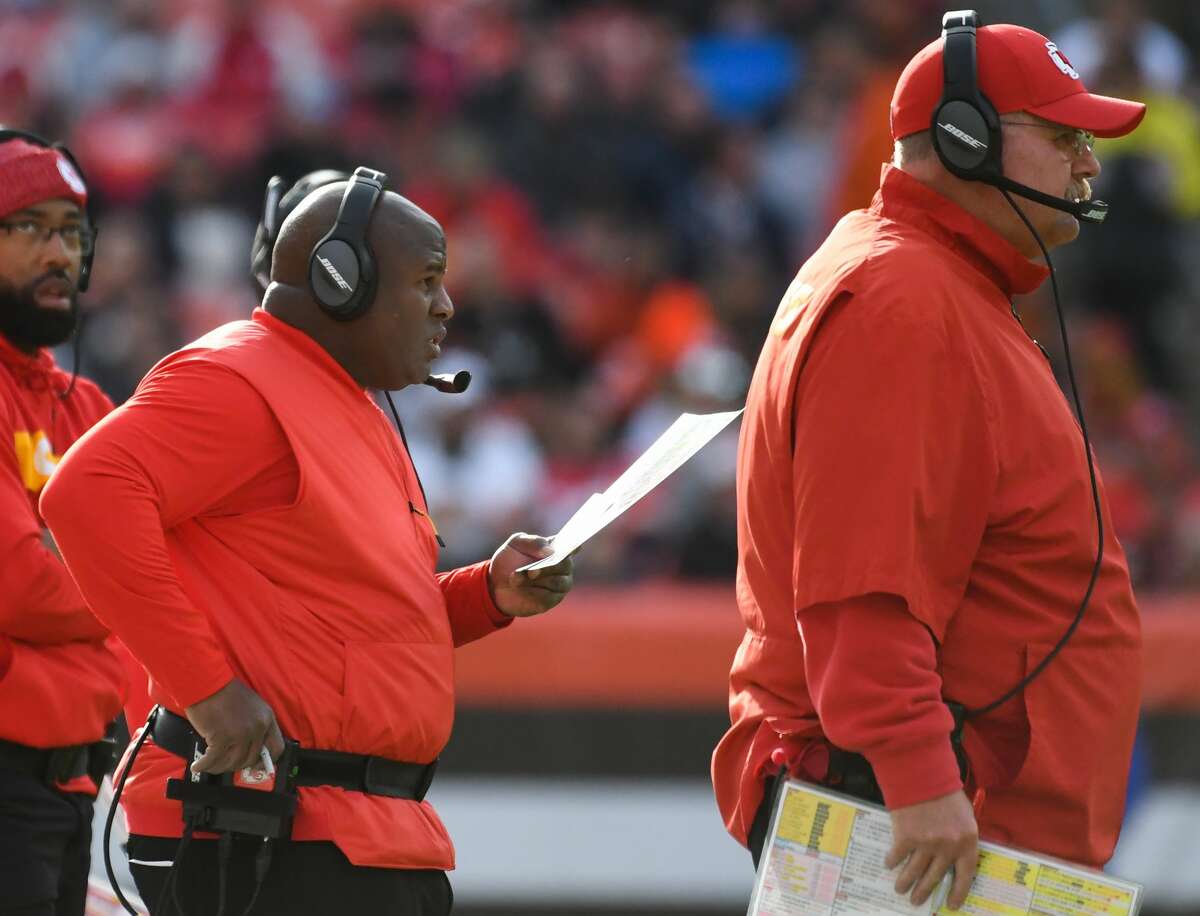Eric Bieniemy, Kansas City Chiefs offensive coordinatorYou’d think the 51-year-old offensive coordinator for the Chiefs would be a head coach by now. He’s reportedly interviewed for seven head coaching jobs and been turned down each time. A lot of people try to credit head coach Andy Reid with the Chiefs’ offensive success since he’s the primary play-caller, but quarterback Patrick Mahomes credits Bieniemy for his development. Bieniemy also has a role in play-calling although Reid has final say. Eagles coach Doug Pederson and Bears coach Matt Nagy were both offensive coordinators under Reid with the same responsibilities as Bieniemy and both have head coaching jobs.