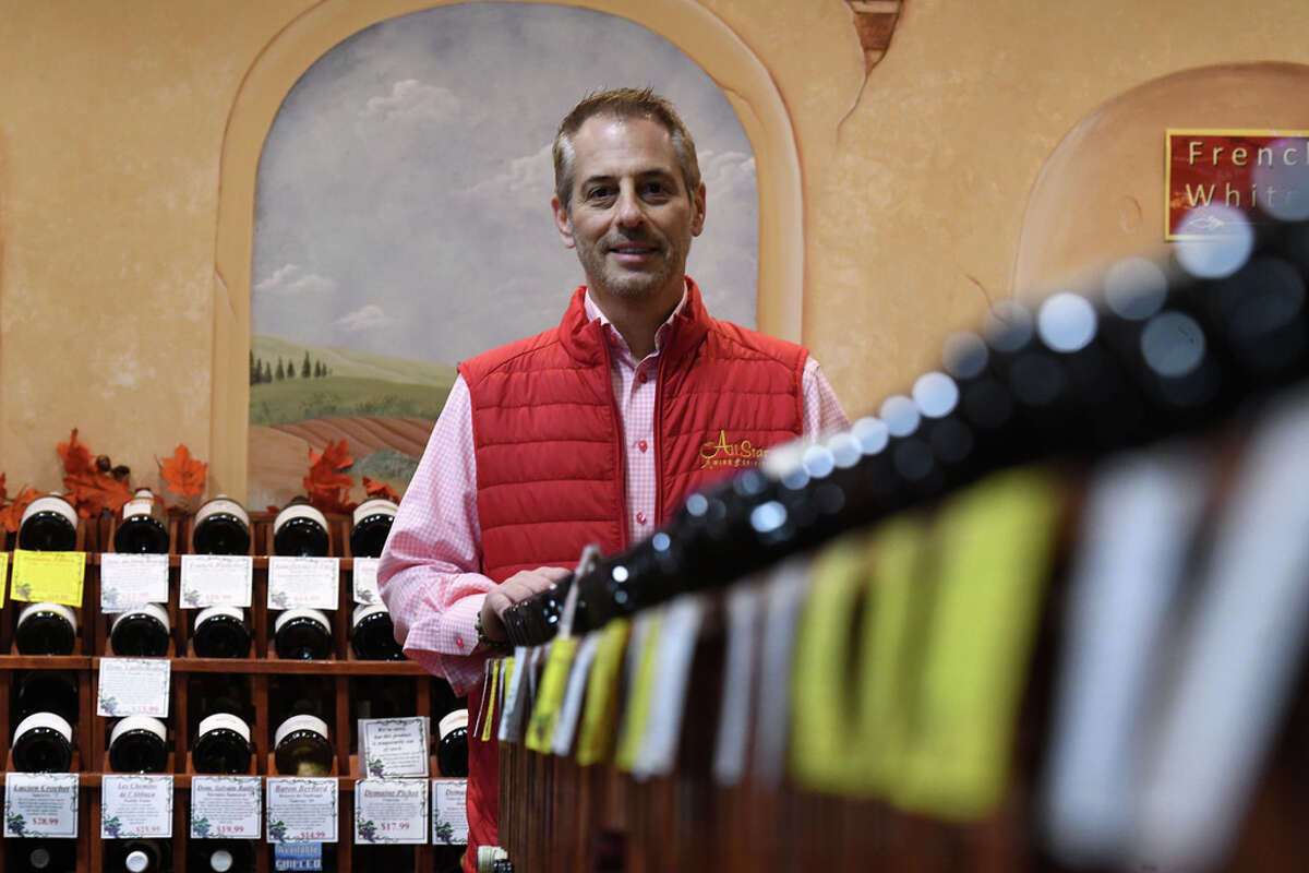 Craig Allen, proprietor of All Star Wine & Spirits, is pictured in his Latham Farms store on Monday, Oct. 5, 2020, in Colonie, N.Y. (Will Waldron/Times Union)