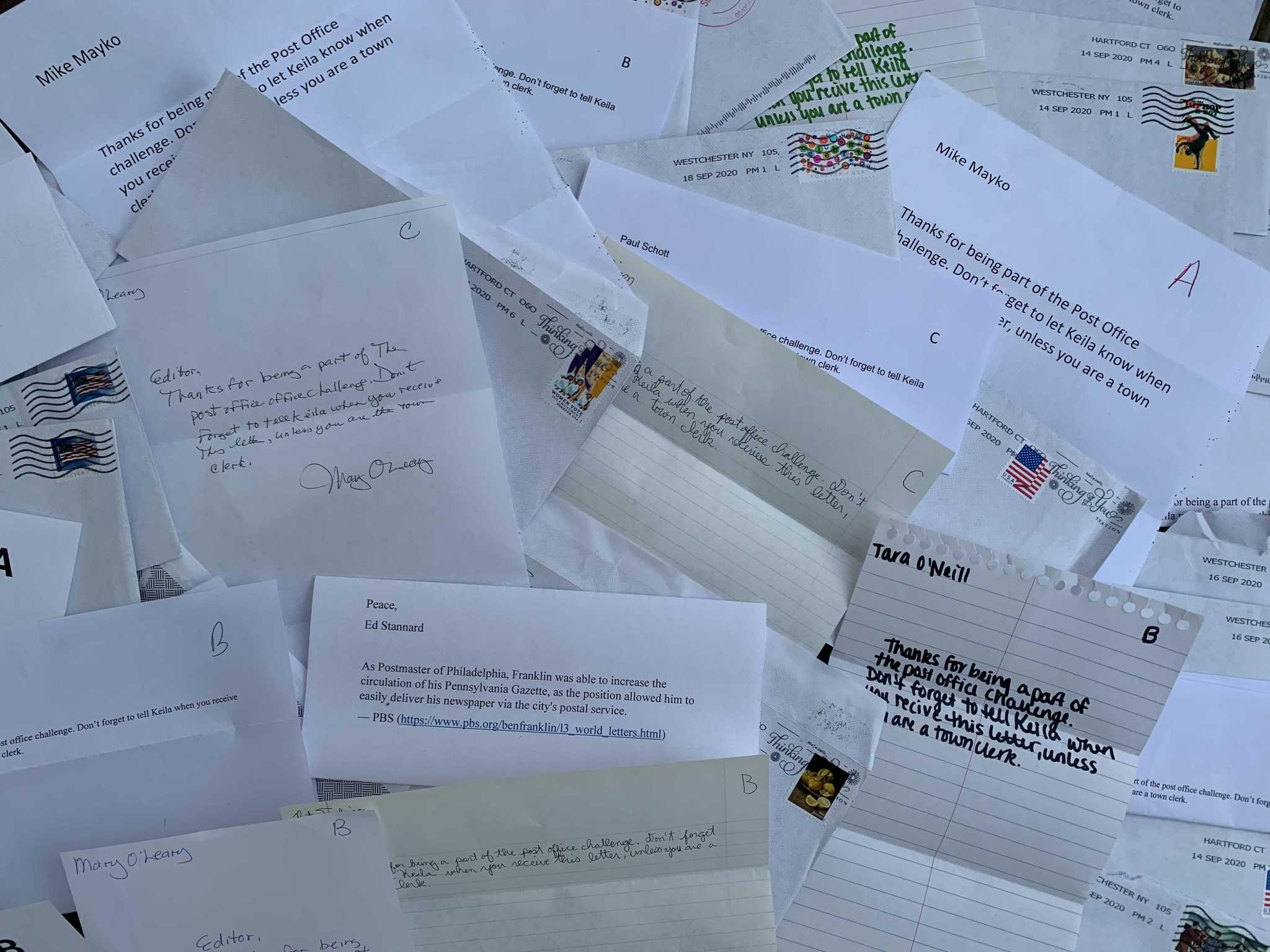 We mailed about 400 letters to test USPS in CT. Most arrived in a few days,  but some never did.