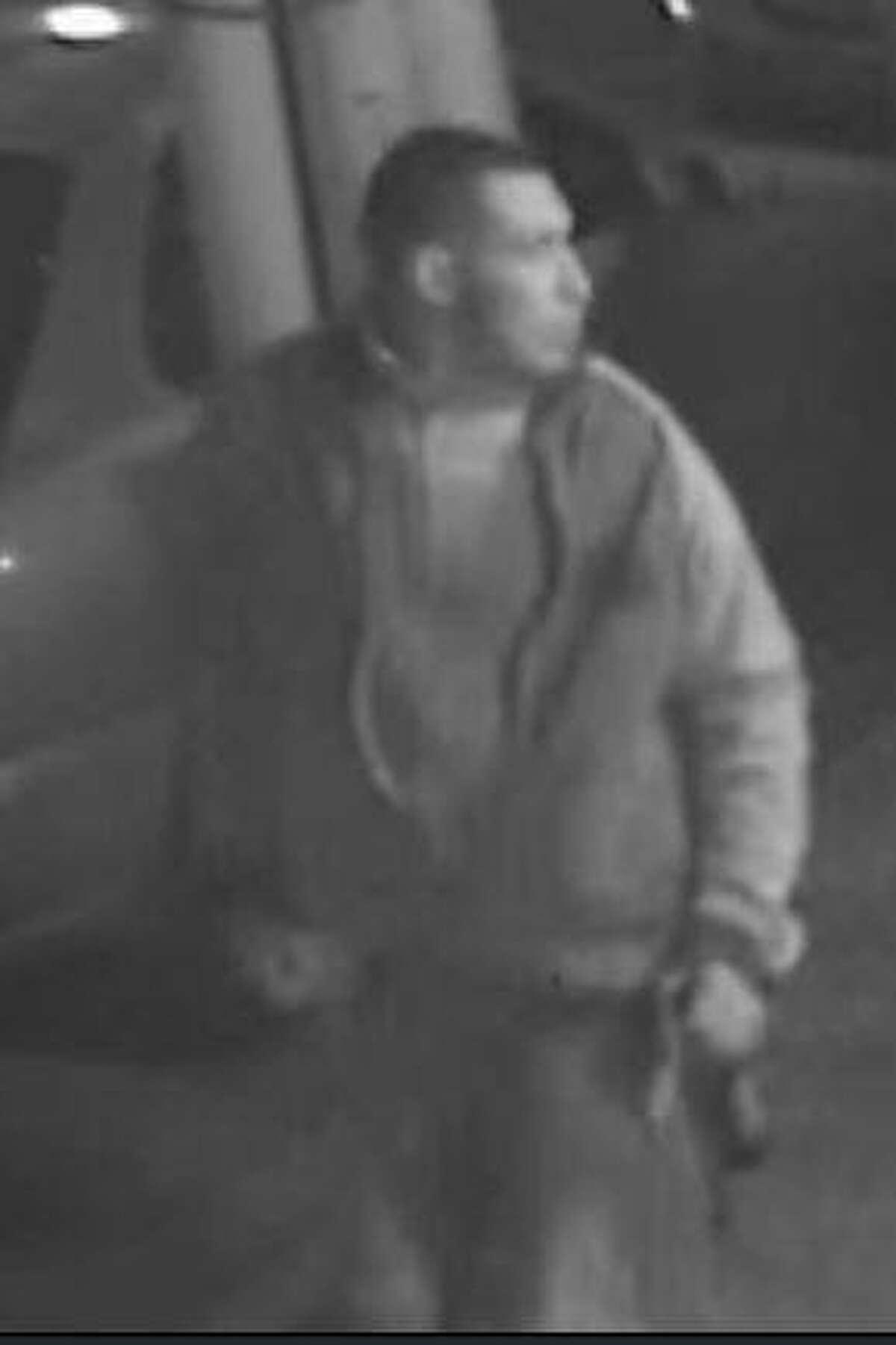 One of two men who police are trying to identify as being involved in a stabbing that left a man dead in Stamford on Sunday night. Anyone with information on who they are is asked to call 203 977-4417.