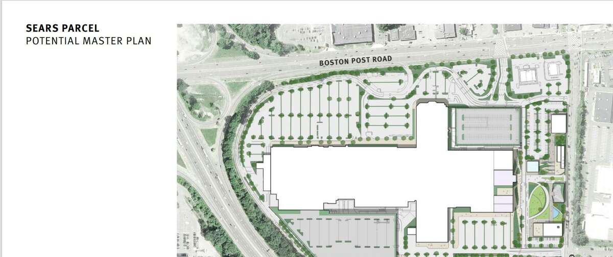 Renderings of a potential master plan of 300-unit apartment building at the Connecticut Post Mall in Milford. The Short Hills Mall in New Jersey is a stable mall with $500 million in annual sales, which added a 30,000 sq. ft. co-working space, he said. Finally, Levin said Westfield Corporation brought an incubator business into its successful Westfield San Francisco Centre. "We don't want the Connecticut Post to die to re-envision the mall," said Levin. "Our vision is to re-imagine this mall, this property, while it continues to be a vibrant, relevant, amenity for the community of Milford. This mall doesn't have to die." Levin said Westfield bought the Meriden mall for $120 million five years ago and recently sold it for $10 million. He said that Centennial is an "unusual owner" because it has a long-term vision and "is passionate about building places where people want to live." Levin said the residential is only the first phase and said the second phase would include a $25 million glass office building that would require tearing down a wing of the mall to construct it, with a demolition cost of $4 million.