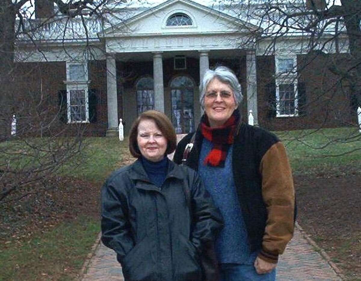 Trish and Phyllis Frye at Monticello, circa 2005.