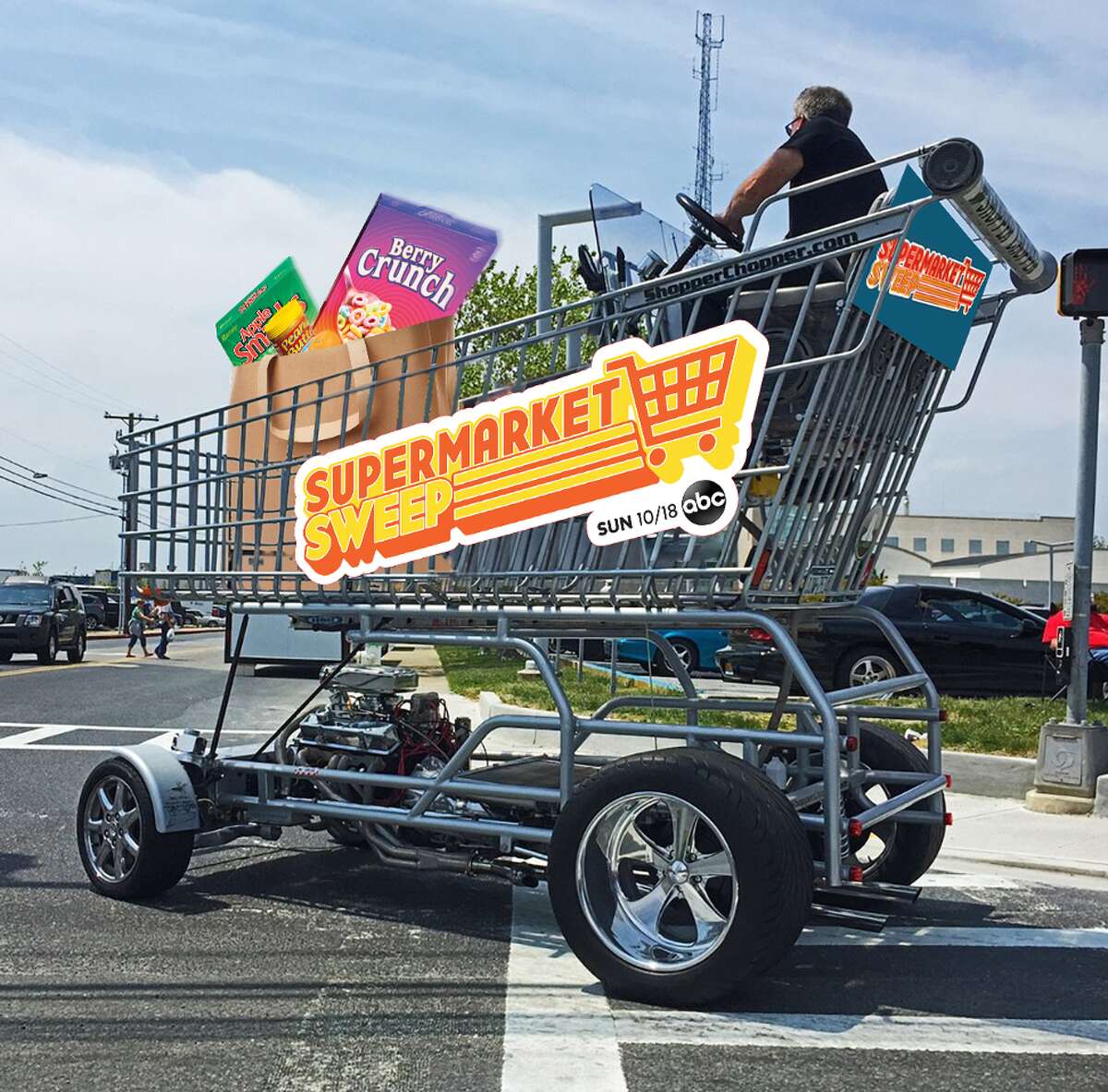 You can see this giant shopping cart at Yale Street Market on Oct. 12.