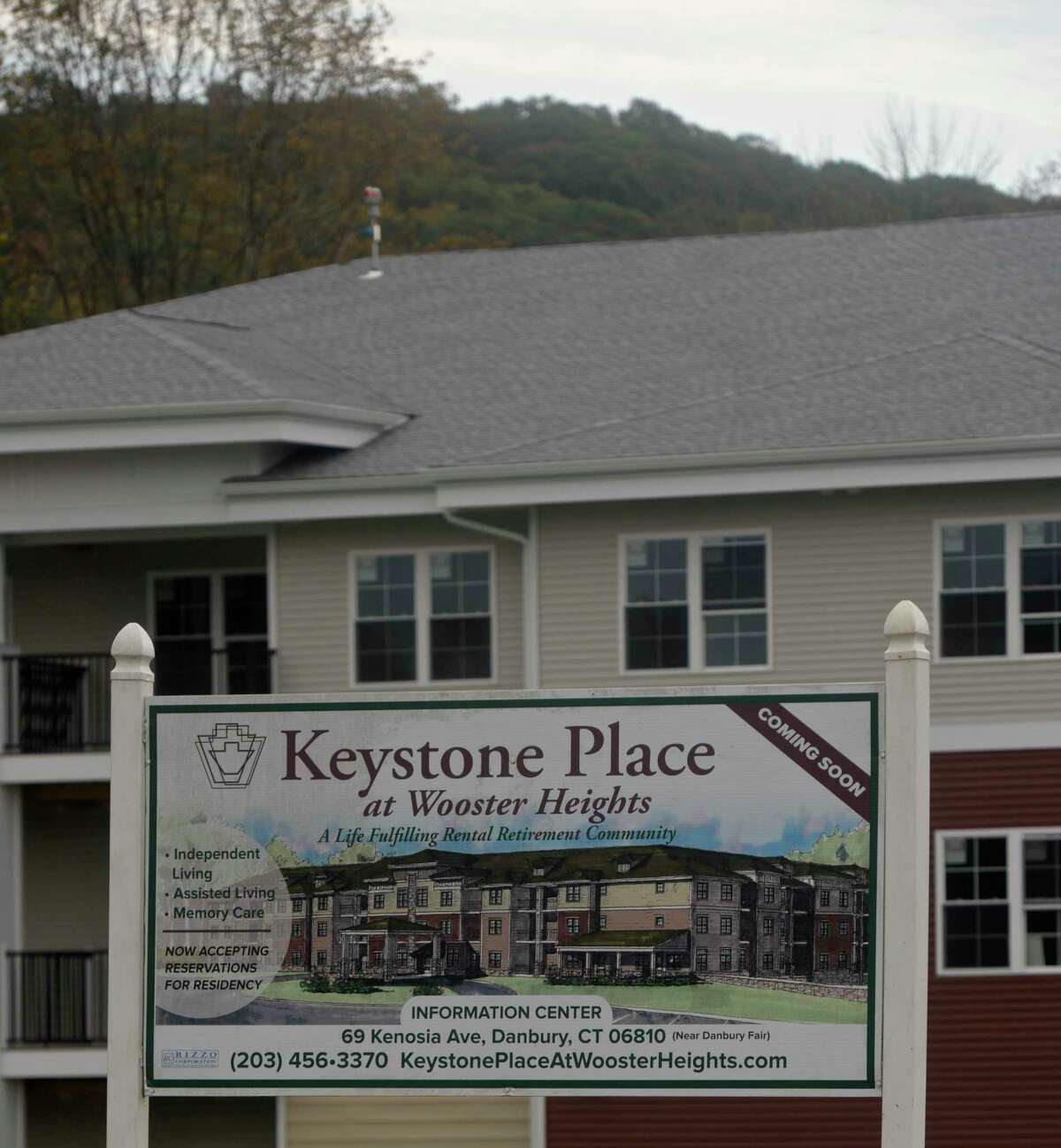 A building in Keystone Place at Wooster Heights, a retirement community, has been donated to Danbury to store equipment and house ambulance personal. Danbury, Conn. Wednesday, October 7, 2020.