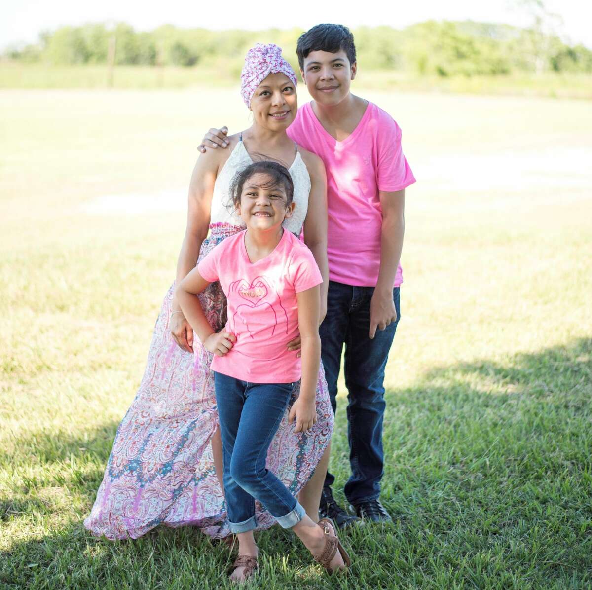 Mejia and her two children, Sabian and Zuly Estella.