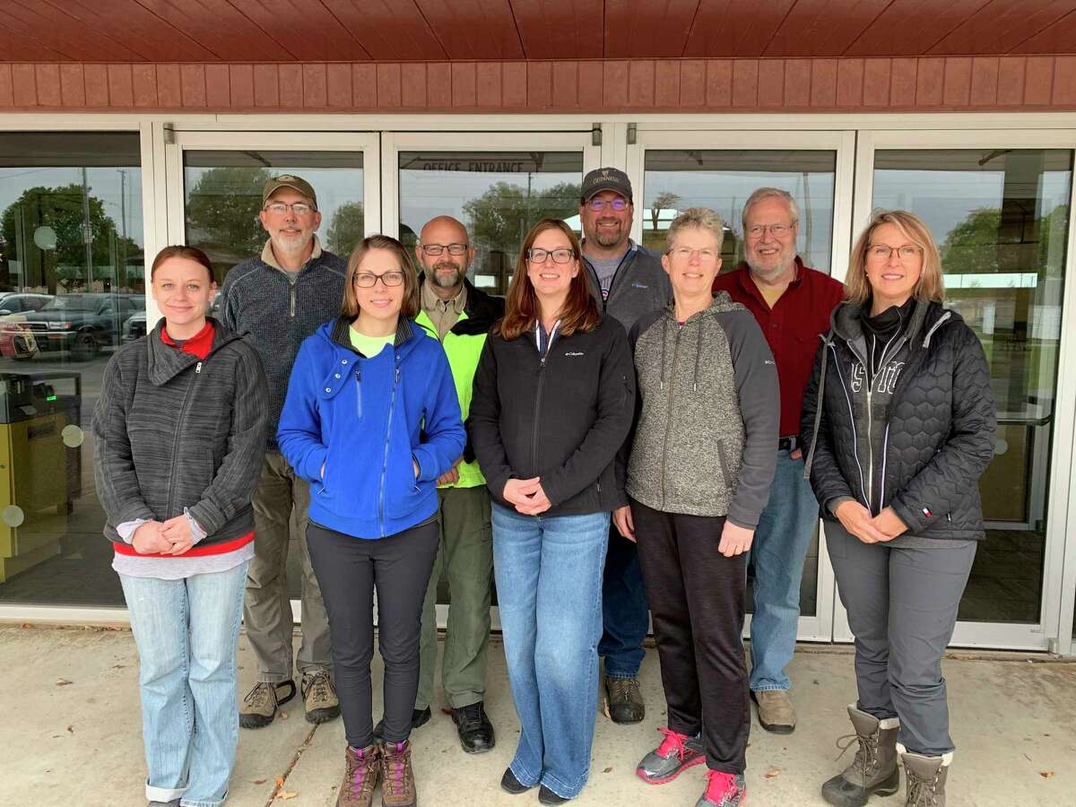The Midland County Search and Rescue team. Front row, from left: Erica Smerdon, Amanda Sexton, Kelly Cramer, Cindy Vickery, Lisa Hulbert,. Back row, from left, David Willertz, Paul Royce, Kevin Blaser and Kevin Barnum. (Photo provided)