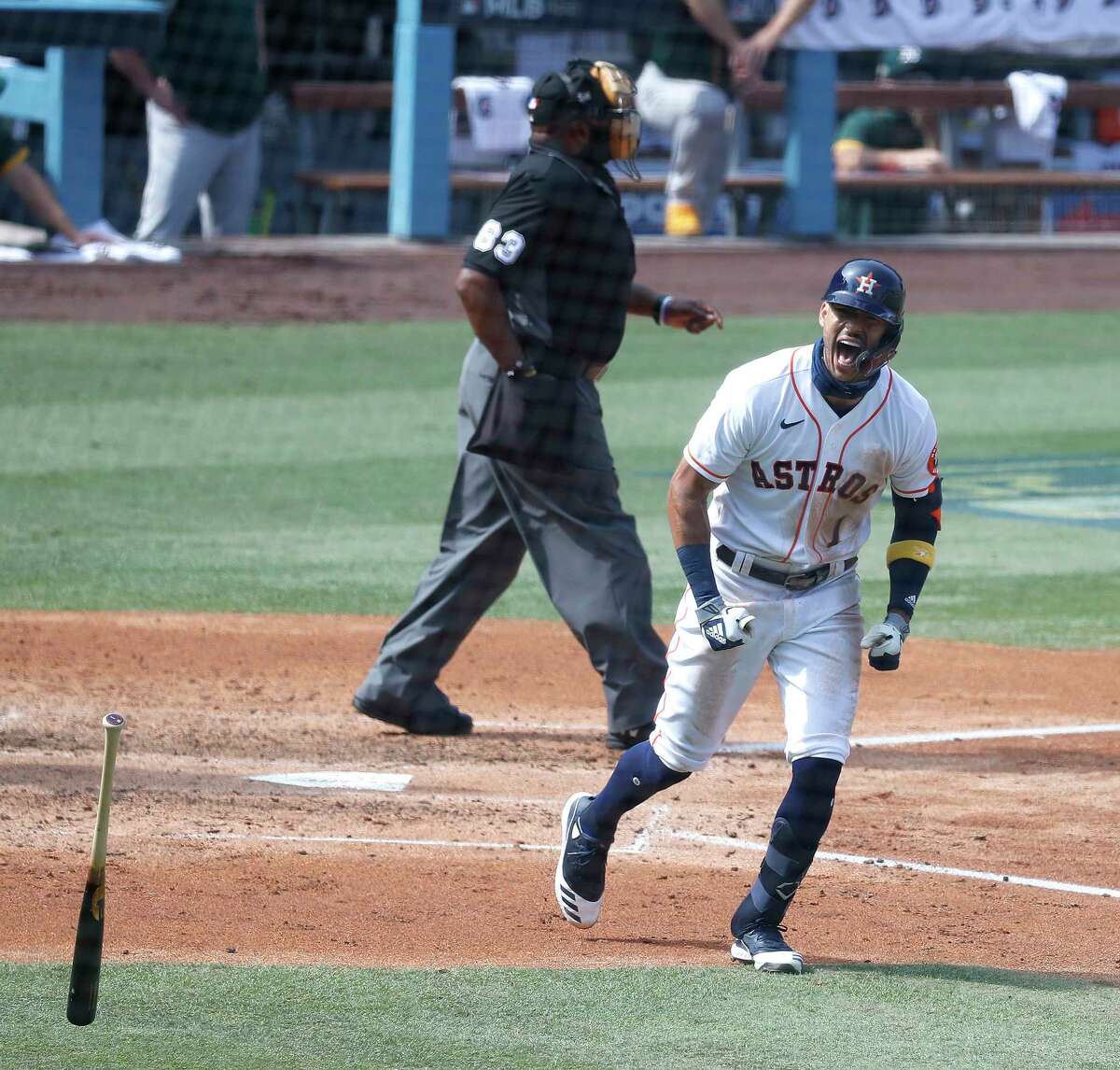 The Astros' Carlos Correa prepares for what could be a final run