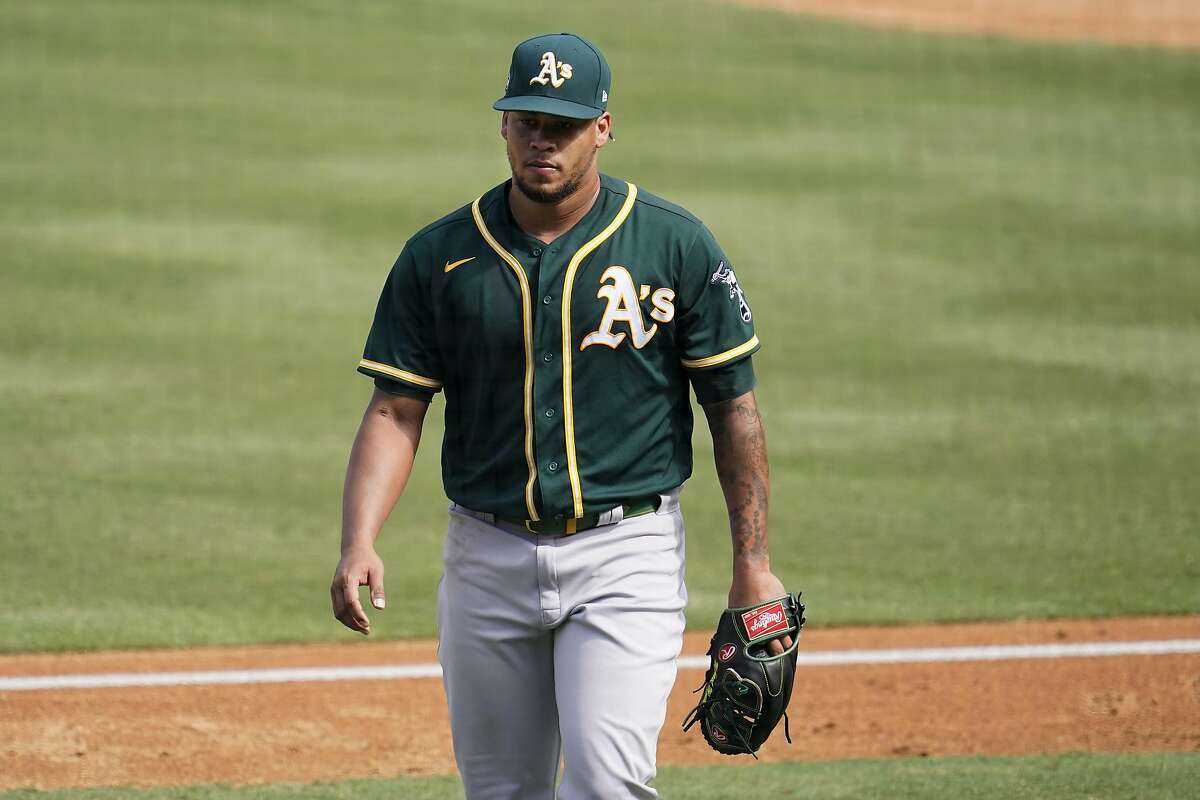 A’s Frankie Montas falls in line — another starting pitcher struggles