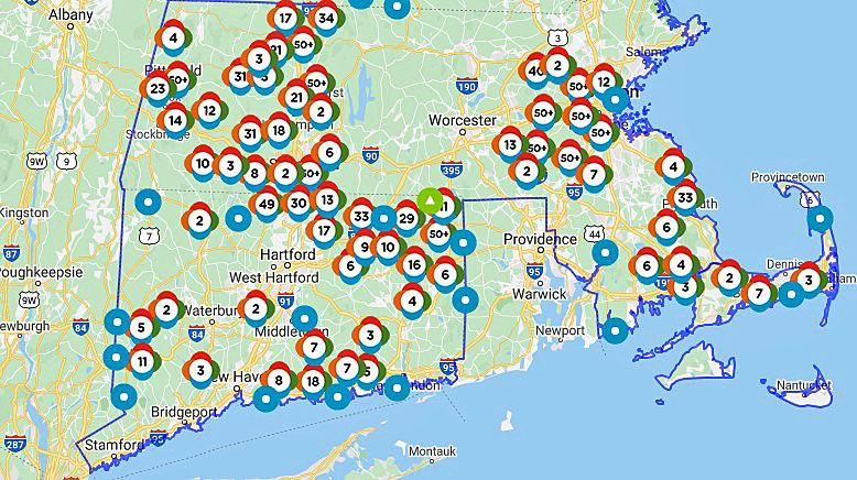 After strong winds, thousands without power in CT