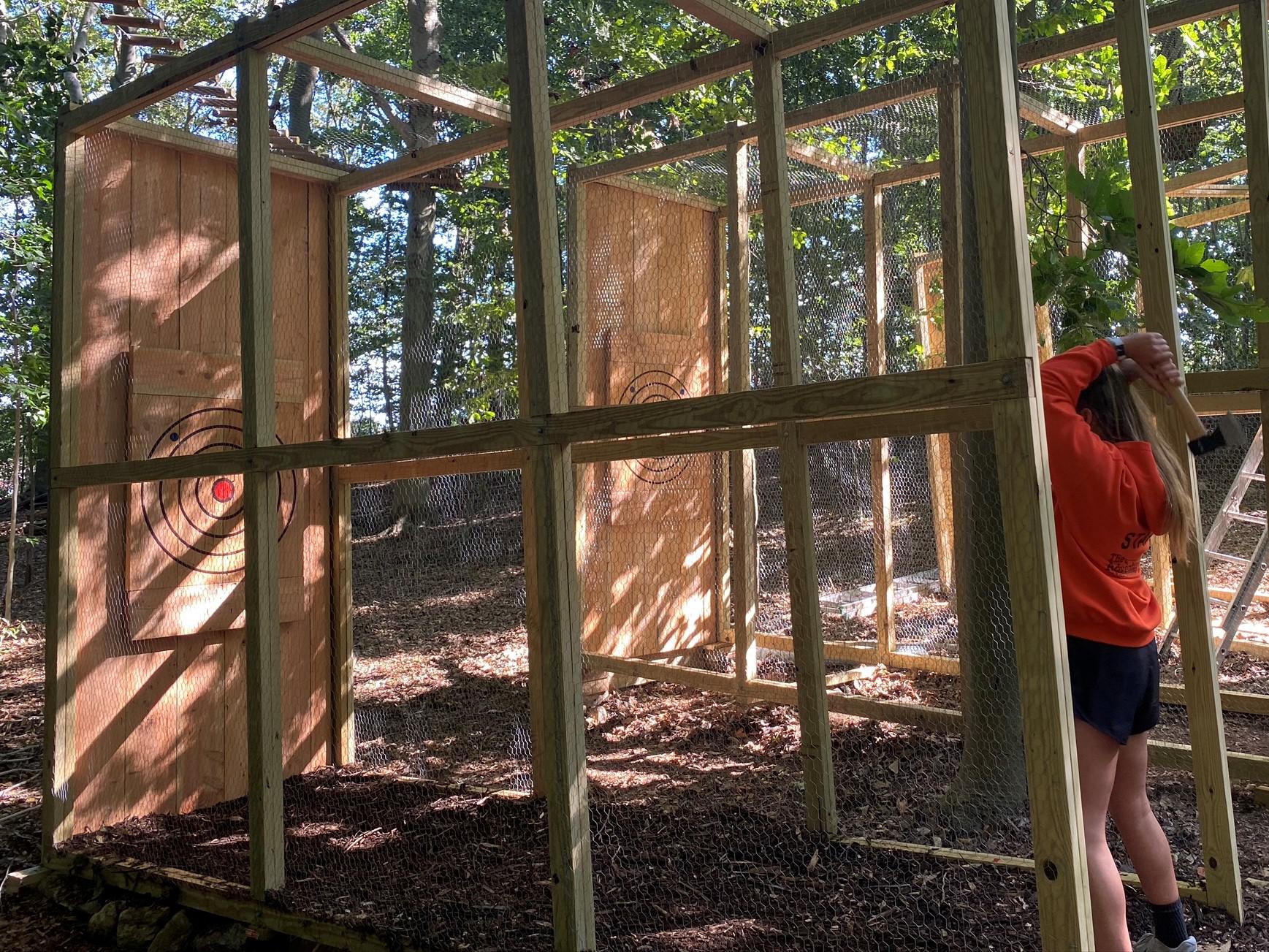 Outdoor axe throwing locations in Bridgeport, Storrs hit the spot for fall