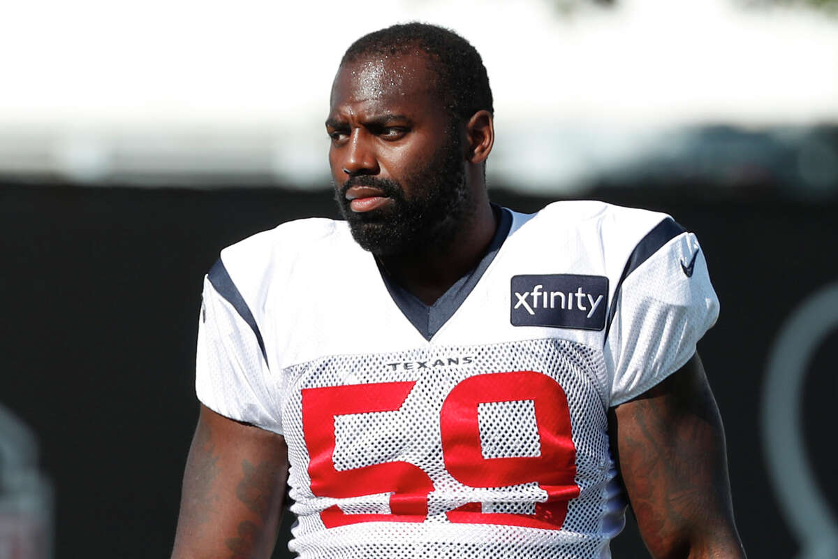 Texans linebacker Whitney Mercilus is masking up with a message to bring awareness to victims of police killings.