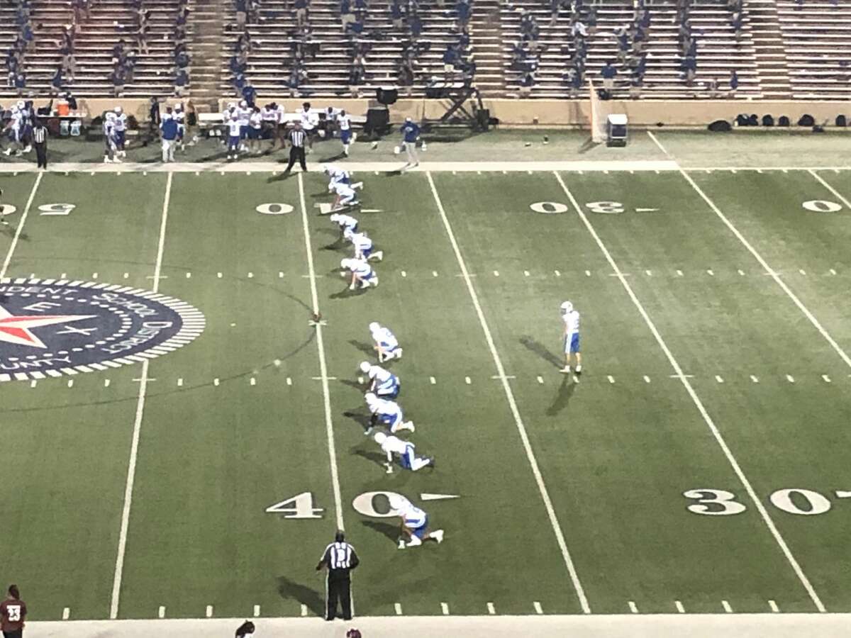 The Cy Creek Cougars get ready to kick off after scoring their sixth touchdown of the game on the third play of the second quarter in their game against the Northbrook Raiders on Oct. 9 at Tully Stadium.