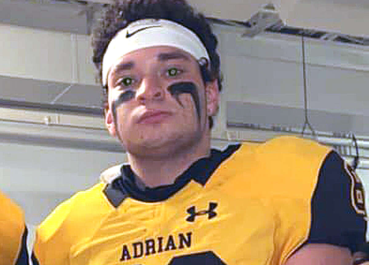 North Huron graduate Christopher Augle recently took the field for the first time as a member of the Adrian Bulldogs.