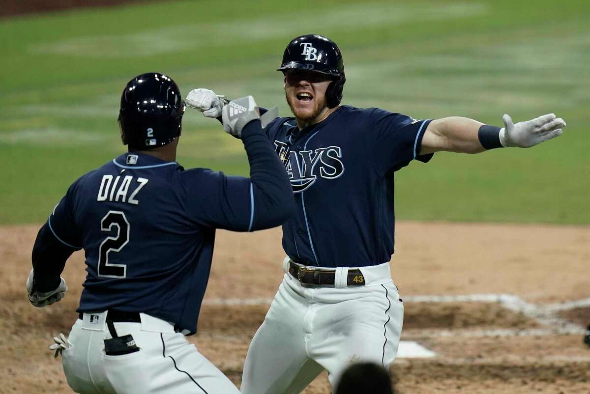 Luke Voit rips his jersey open after scoring from first on a Mike Brosseau  double. : r/baseball