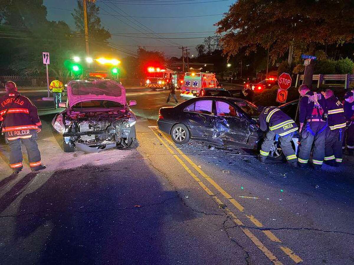 The scene of an accident Friday evening in Fairfield