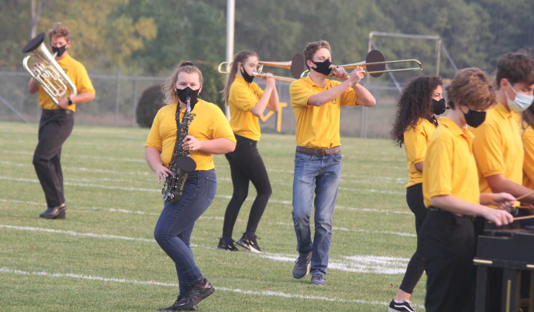 Photos: MHS Marching Band puts on homecoming performance