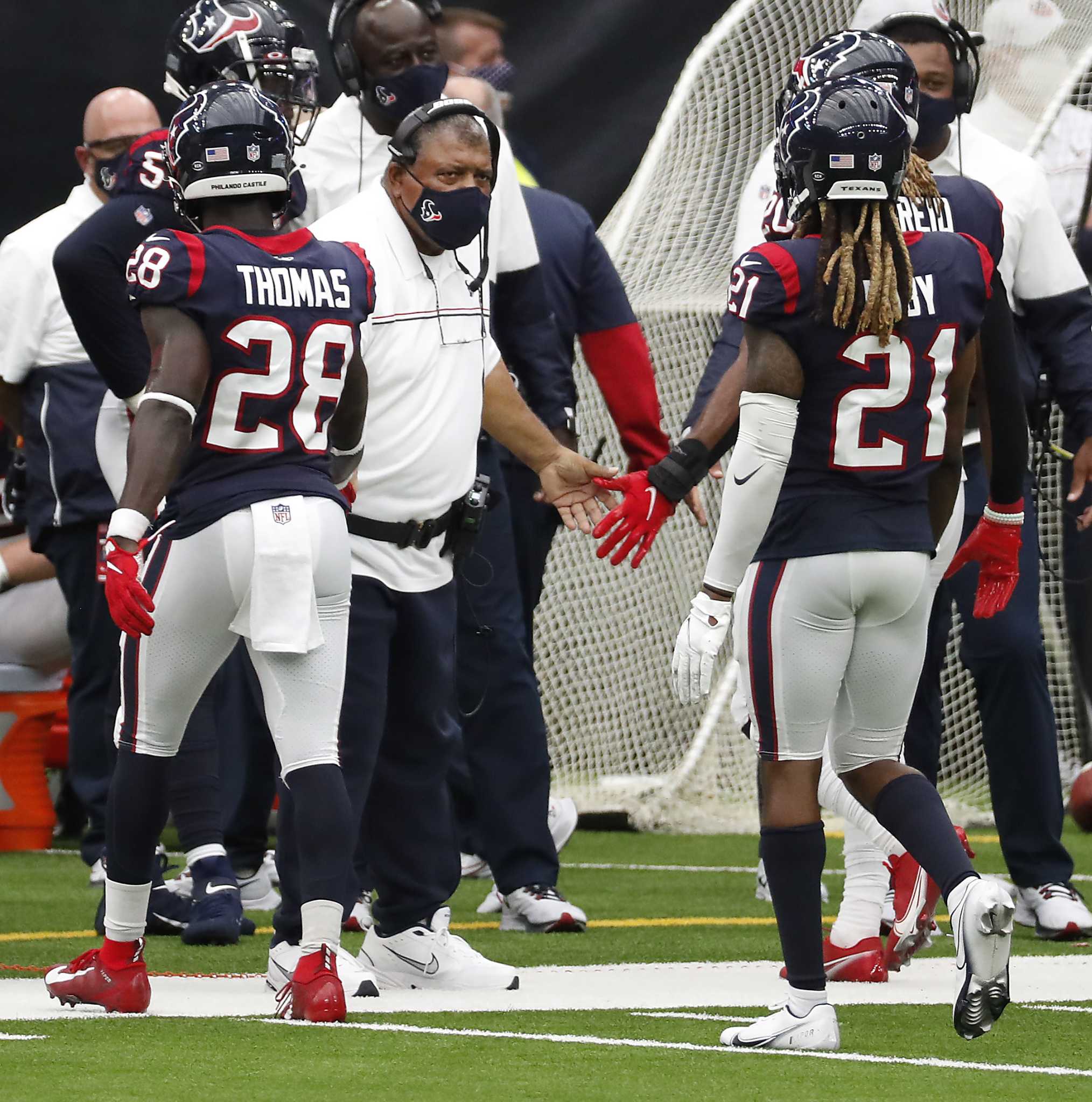 The Houston Texans defense forced two takeaways and scored a