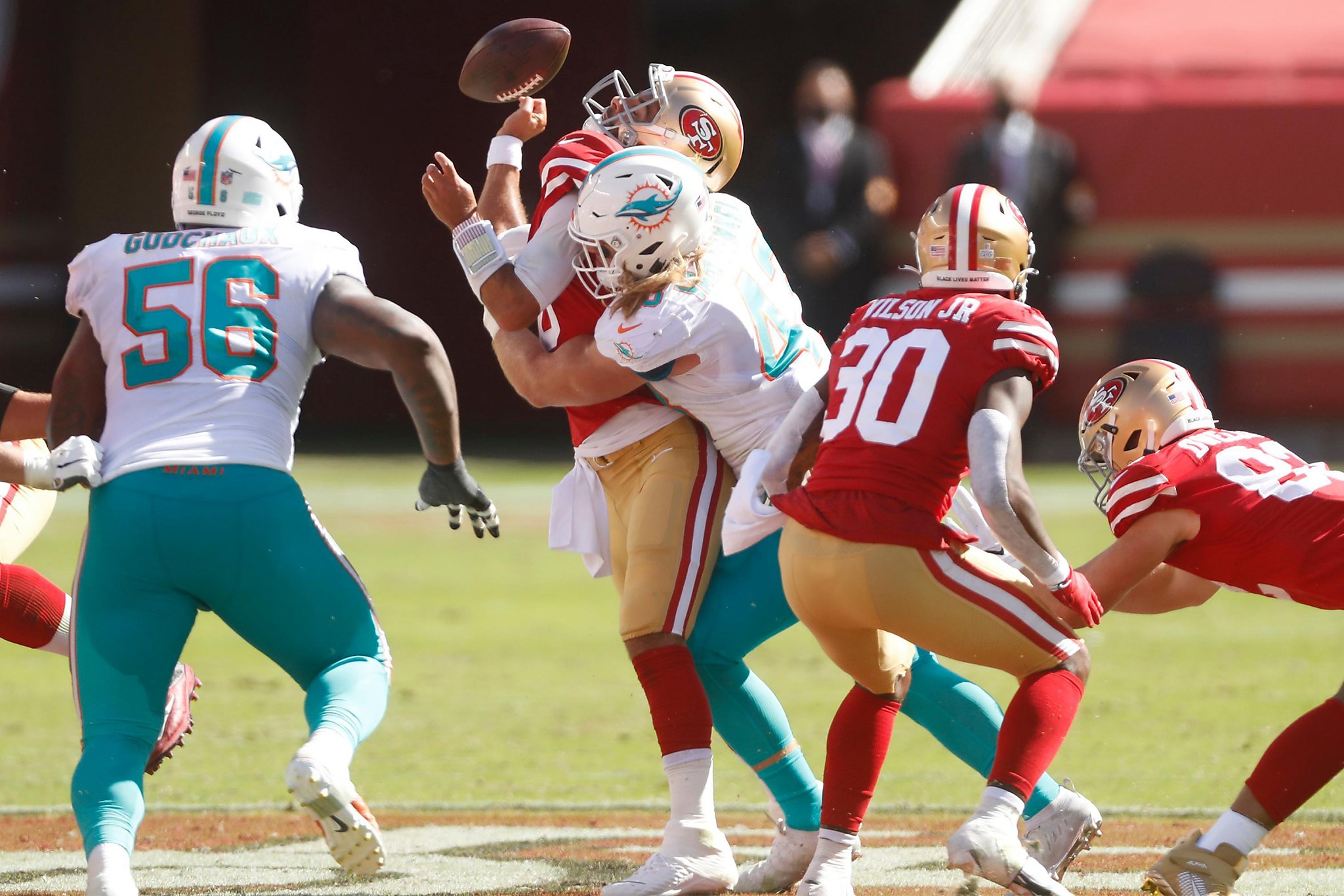 Dolphins pick on unknown cornerback and the rest of the 49ers in 43-17 rout