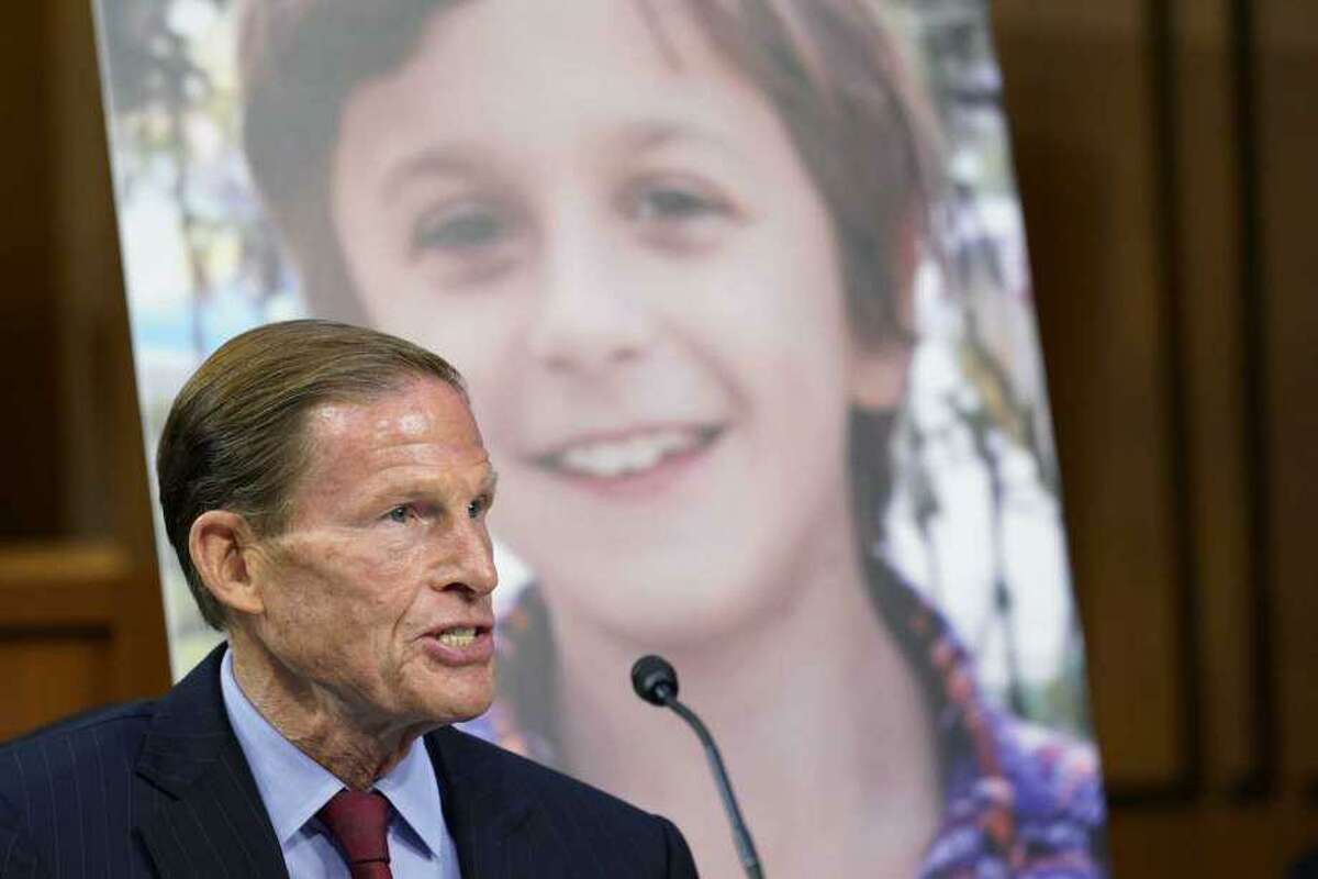 Sen. Richard Blumenthal, D-Ct., speaks during a confirmation hearing for Supreme Court nominee Amy Coney Barrett before the Senate Judiciary Committee, Monday, Oct. 12, 2020, on Capitol Hill in Washington.