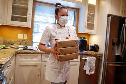 Home kitchen entrepreneur Cheska Kistner makes food at her home in Benicia. Kistner is among as many as 100 entrepreneurs waiting for Solano County to finish implementing a law that would allow them to establish legal home kitchen businesses.