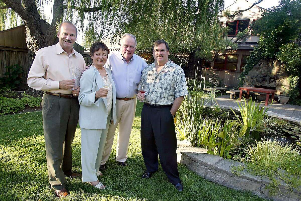 Bruce (left), Dolores, Jack and Dennis Cakebread in 2003.