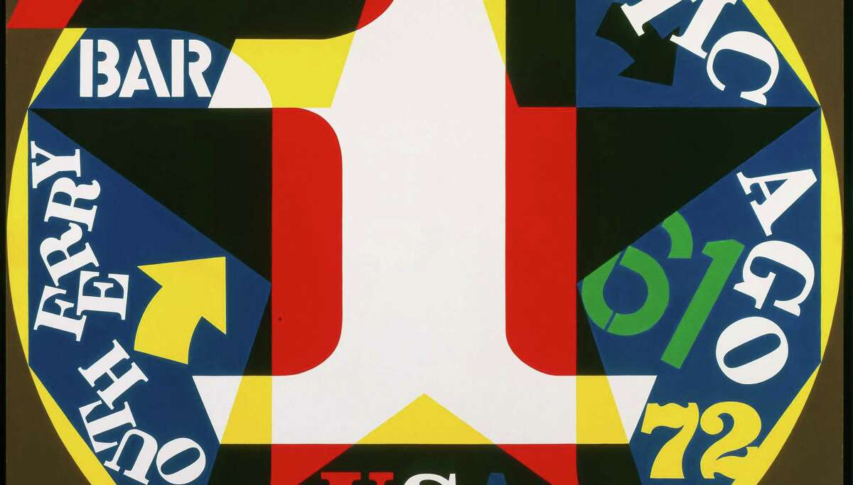 Robert Indiana’s “Decade: Autoportrait 1961” is included in “Robert Indiana: A Legacy of Love” at the McNayy Art Museum.