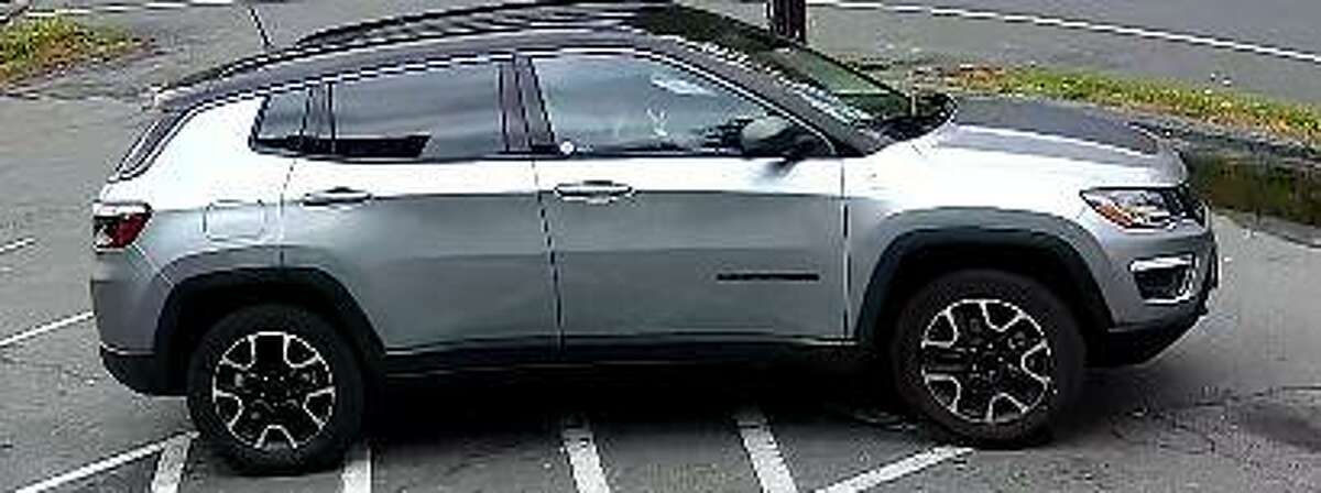 Police released this photo of the vehicle involved in a liquor store robbery in Ridgefield on Monday, Oct. 12, and an armed robbery in Branford.