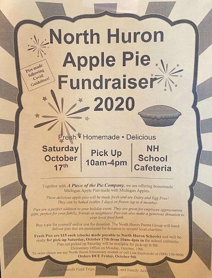 The North Huron Parent Group is holding their third annual apple pie fundraiser, orders are being accepted now through Friday October 9. (Courtesy Photo)